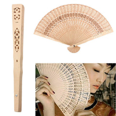 Ancient Style Fragrant Wood Fan Folding Fan Dance Fan Solid Craft Fan, Size:8 inch, 8 inch