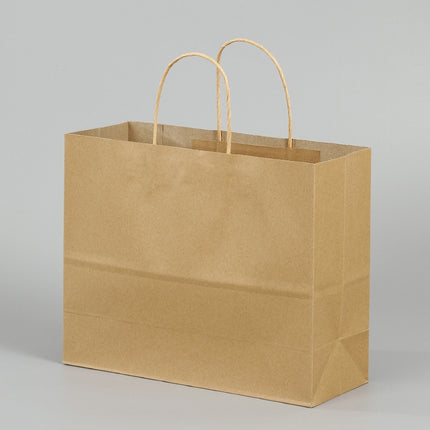 10 PCS Elegant Kraft Paper Bag With Handles for Wedding/Birthday Party/Jewelry/Clothes, 32x25x11cm, 42x31x12cm