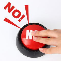 3 PCS Party Knowledge Quiz Game Electronic Squeeze Sound Box Answer Toy, Green YES, Red NO, Blue SORRY, Red with Light BULLSHIT, Daren show, Laugh and Cry