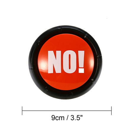 3 PCS Party Knowledge Quiz Game Electronic Squeeze Sound Box Answer Toy, Green YES, Red NO, Blue SORRY, Red with Light BULLSHIT, Daren show, Laugh and Cry