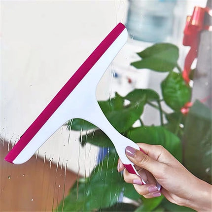 Glass Window Wiper  Bathroom Glass Wiper Window Glass Cleaner Household Cleaning, Blue, Rose Red, Green