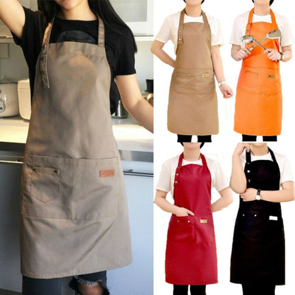 Canvas Apron Milk Tea Coffee Shop Baking Restaurant Fashion Men and Women Overalls