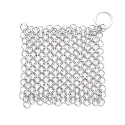 Stainless Steel Square Cast Iron Cleaner Pot Brush Scrubber Home Cookware Kitchen Cleaning Tool, 4×4inch, 5×5inch, 6×6inch, 7×7inch, 8×8inch, 8×6inch