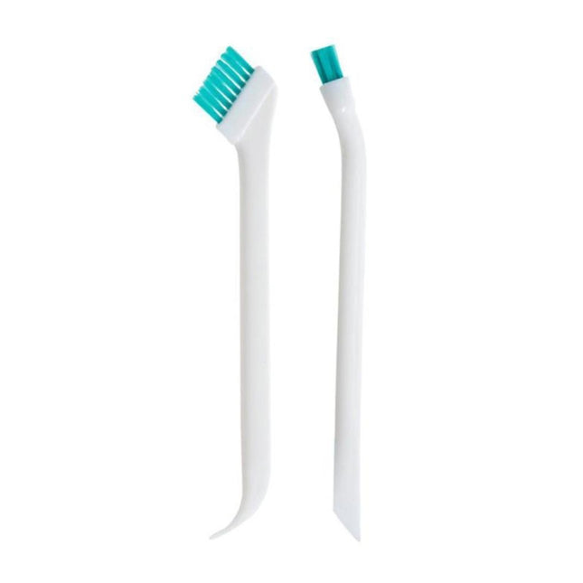 2 Sets 2 in 1 Double Head Door Window Gap Cleaning Brush Cup Brush with Tail Scraper