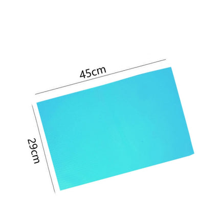 4 PCS / Set Environmentally Friendly Waterproof Washable Antibacterial Antifouling Refrigerator Mat, Transparent White, Transparent Green, Transparent Pink, Transparent Blue, Blue, Green, Pink