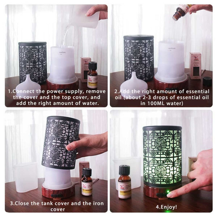 Butterfly Pattern Air Humidifier Essential Oil Diffuser Mist Maker Colorful LED Lamp  Diffuser Aromatherapy Air Purifier, US Plug, EU Plug, UK Plug