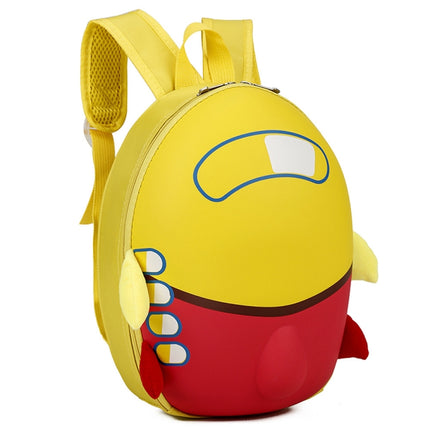 Kids Kindergarten Schoolbag Small Plane Backpack Waterproof Breathable Eggshell Backpack
