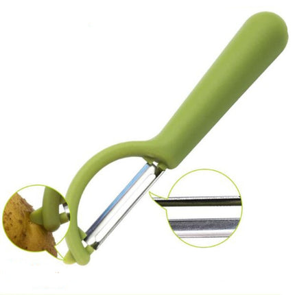 4个一卖 Stainless Steel Round Handle Peeler Sugar Cane Scraper  Fruit Plane, 4 PCS Apple Peeler Knife (Dark Gery), 4 PCS Apple Peeler Knife (Green), 4 PCS Apple Peeler Knife (White), 4 PCS Apple Peeler Knife (Light Gery), 4 PCS Apple Peeler Knife (Black) ...