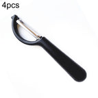4 PCS Apple Peeler Knife (Black) / Black