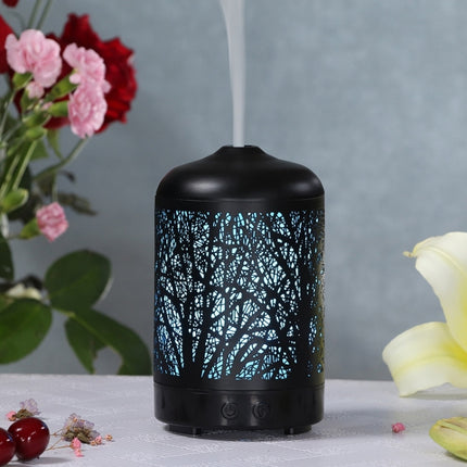 Metal Tree Air Humidifier Essential Oil Diffuser Mist Maker Colorful LED Lamp Diffuser Aromatherapy Air Purifier,, US Plug, UK Plug, EU Plug, AU Plug