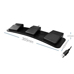 Pcsensor FS23 CF Foot Pedal Switch Keyboard Control Mouse Game Combo Pedal