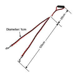 Double Dog Leashes Anti-winding Pet Traction Rope, 1.4m