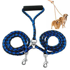 Double Dog Leashes Anti-winding Pet Traction Rope, 1.4m