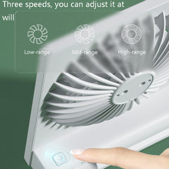 USB Type Square Fan Mini Desktop Air Cooler