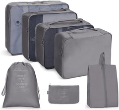 Travel Storage Bag Set Folding Storage Bag, 7 In 1, 8 In 1 Beam Mouth, 8 In 1 Cosmetic Bag