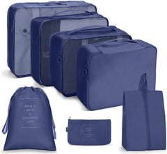 Travel Storage Bag Set Folding Storage Bag, 7 In 1, 8 In 1 Beam Mouth, 8 In 1 Cosmetic Bag