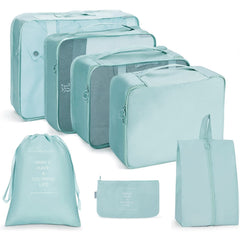 Travel Storage Bag Set Folding Storage Bag, 7 In 1, 8 In 1 Beam Mouth, 8 In 1 Cosmetic Bag