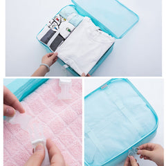 Travel Storage Bag Set Folding Storage Bag, 7 In 1, 8 In 1 Beam Mouth, 8 In 1 Cosmetic Bag