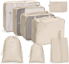 Travel Storage Bag Set Folding Storage Bag, 7 In 1, 8 In 1 Beam Mouth, 8 In 1 Cosmetic Bag
