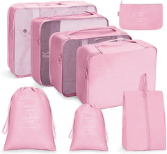Travel Storage Bag Set Folding Storage Bag, 7 In 1, 8 In 1 Beam Mouth, 8 In 1 Cosmetic Bag