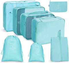 Travel Storage Bag Set Folding Storage Bag, 7 In 1, 8 In 1 Beam Mouth, 8 In 1 Cosmetic Bag