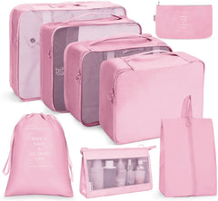 Travel Storage Bag Set Folding Storage Bag, 7 In 1, 8 In 1 Beam Mouth, 8 In 1 Cosmetic Bag