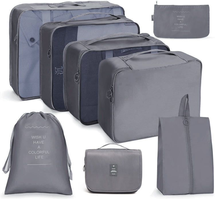 Travel Storage Bag Set Folding Storage Bag, 8 In 1 Toiletry Bag, 9 In 1 Cosmetic Bag, 9 In 1 Toiletry Bag