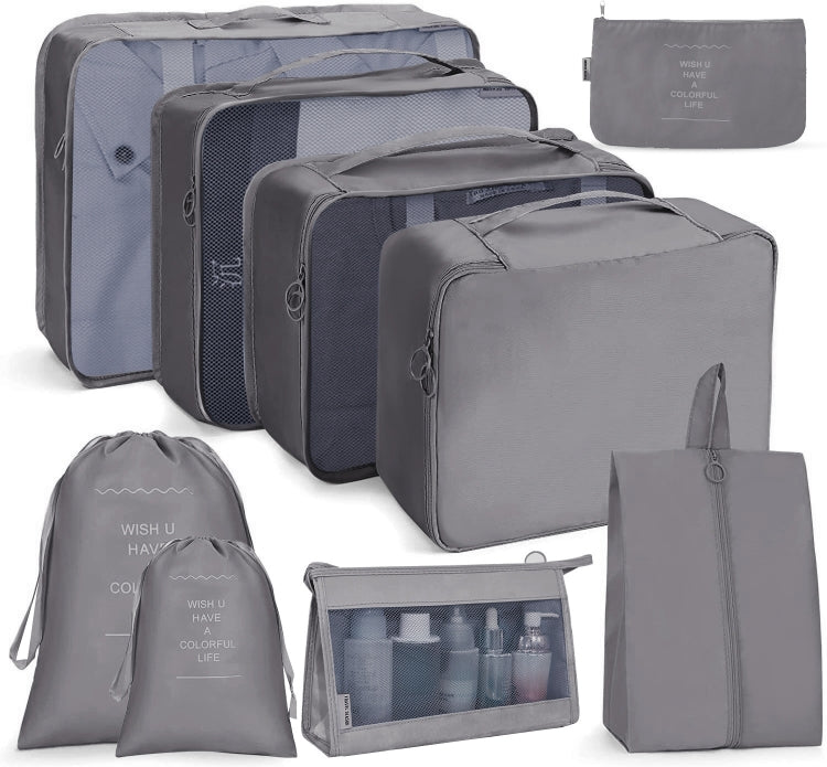 Travel Storage Bag Set Folding Storage Bag, 8 In 1 Toiletry Bag, 9 In 1 Cosmetic Bag, 9 In 1 Toiletry Bag