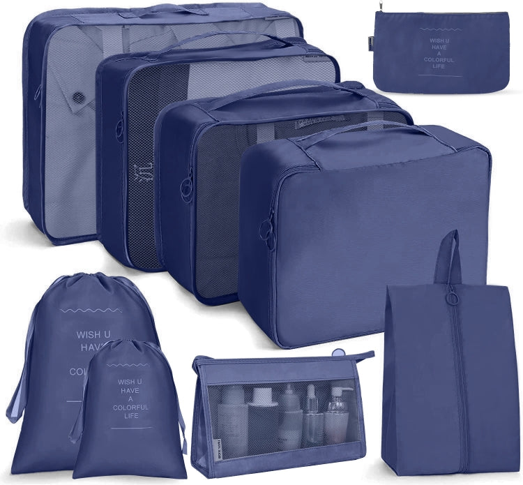 Travel Storage Bag Set Folding Storage Bag, 8 In 1 Toiletry Bag, 9 In 1 Cosmetic Bag, 9 In 1 Toiletry Bag