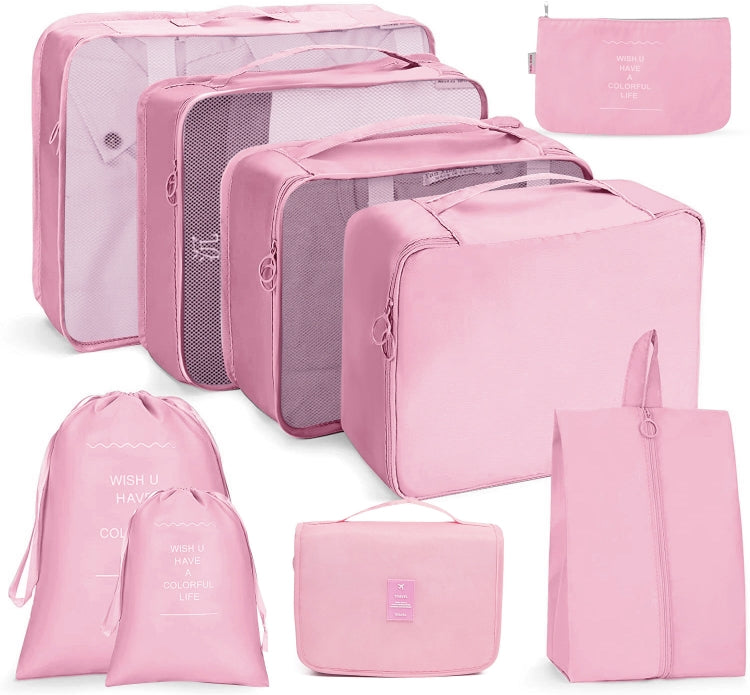 Travel Storage Bag Set Folding Storage Bag, 8 In 1 Toiletry Bag, 9 In 1 Cosmetic Bag, 9 In 1 Toiletry Bag