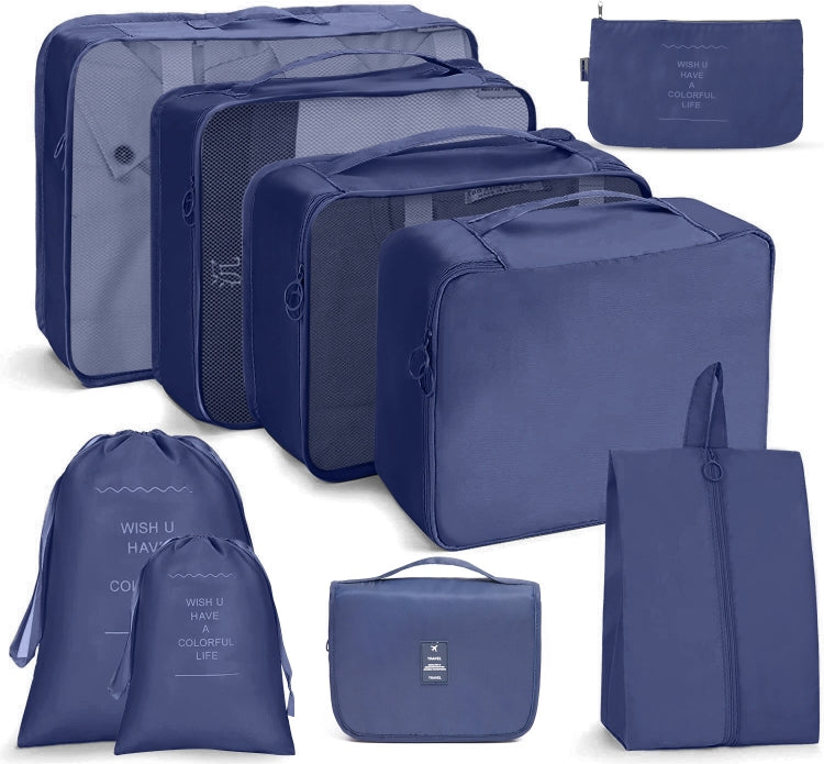 Travel Storage Bag Set Folding Storage Bag, 8 In 1 Toiletry Bag, 9 In 1 Cosmetic Bag, 9 In 1 Toiletry Bag