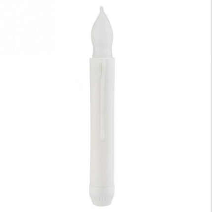 12 PCS/ Box LED Electronic Candle Light Flameless Candle Light Long Rod Christmas Candle, Flashing Warm White Light