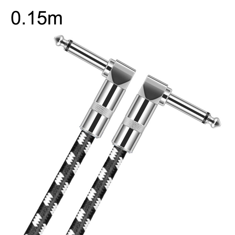 2 Elbow Head 6.35mm Guitar Cable Oxygen-Free Copper Core TS Large Two-core Cable, 0.15m, 0.3m, 0.5m, 1m, 1.5m, 2m, 3m, 5m, 8m, 10m