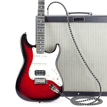 2 Elbow Head 6.35mm Guitar Cable Oxygen-Free Copper Core TS Large Two-core Cable, 0.15m, 0.3m, 0.5m, 1m, 1.5m, 2m, 3m, 5m, 8m, 10m