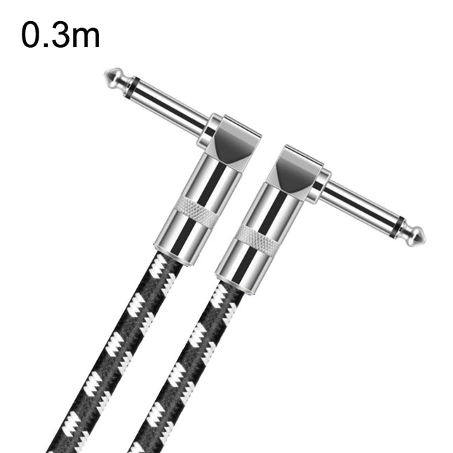 2 Elbow Head 6.35mm Guitar Cable Oxygen-Free Copper Core TS Large Two-core Cable, 0.15m, 0.3m, 0.5m, 1m, 1.5m, 2m, 3m, 5m, 8m, 10m