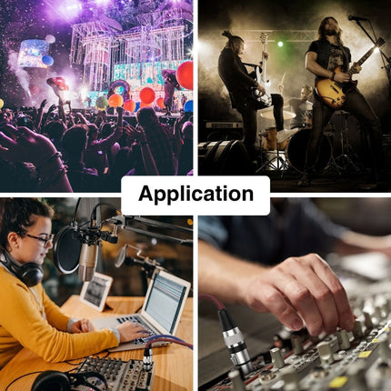 Red and Black Net TRS 6.35mm Male To Caron Female Microphone XLR Balance Cable, 0.5m, 1m, 1.8m, 3m, 5m, 8m, 10m, 12m, 15m, 20m, 25m, 30m