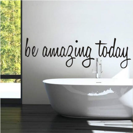 Bathroom Dressing Room Home Decor Removable Mural Wall Sticker, 58x17CM