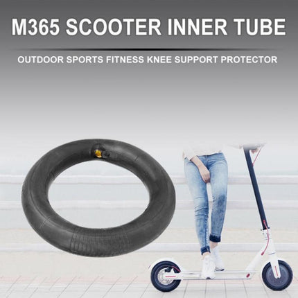 2 PCS For Xiaomi Mijia M365 Electric Scooter 8.5 inch Rubber Padded Tire Inner Tube with Valve Cover, Rubber Padded Tire