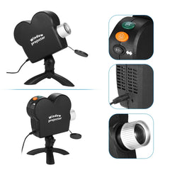 Christmas Halloween Laser Projector Mini Window Home Theater Projector, EU Plug