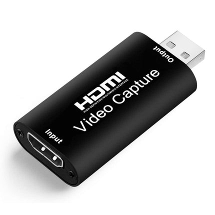 Tarjeta de captura de video HDMI Caja de grabación en vivo Caja adaptadora de captura de video, USB 2.0