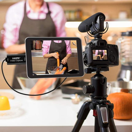 Tarjeta de captura de video HDMI Caja de grabación en vivo Caja adaptadora de captura de video, USB 2.0