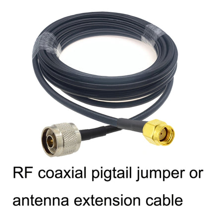 RP-SMA Male to N Male RG58 Coaxial Adapter Cable, RP-SMA Male to N Male 0.5m, RP-SMA Male to N Male 1m, RP-SMA Male to N Male 1.5m, RP-SMA Male to N Male 3m, RP-SMA Male to N Male 5m, RP-SMA Male to N Male10m