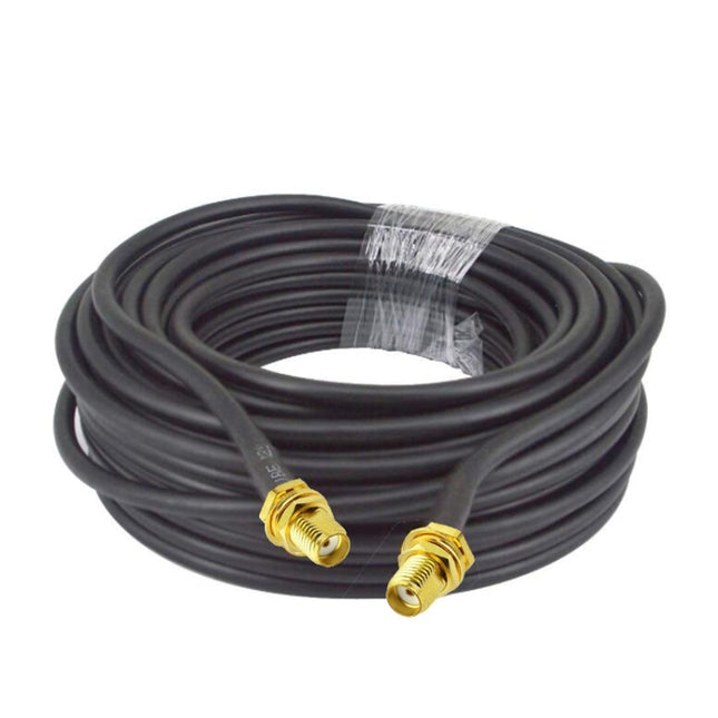 SMA Male To SMA Male RG58 Coaxial Adapter Cable, SMA Female To SMA Female 0.5m, SMA Female To SMA Female 1m, SMA Female To SMA Female 1.5m, SMA Female To SMA Female 3m, SMA Female To SMA Female 5m, SMA Female To SMA Female 10m
