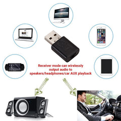 Bluetooth Audio Transmitter Receiver USB Bluetooth Adapter for TV / PC Car Speakers, BT600