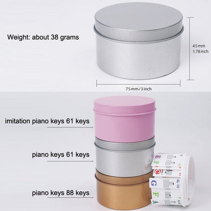 Children Beginner Piano Keyboard Color Stickers Musical Instrument Accessories, Imitation Piano Keys 61 Keys, Piano Keys 61 keys, Piano Keys 88 keys