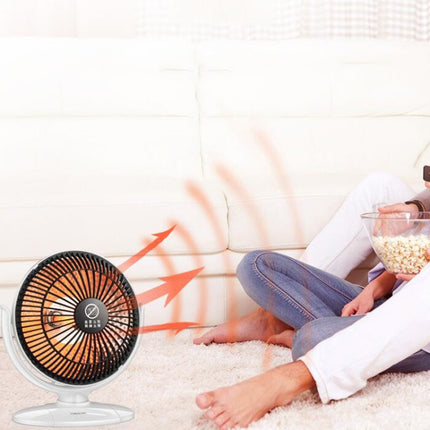 Small Sun Mini Home Office Heizung 6 Zoll Elektroheizung Nationaler Standardstecker, mit 3m Verlängerungskabel, ohne Kabel