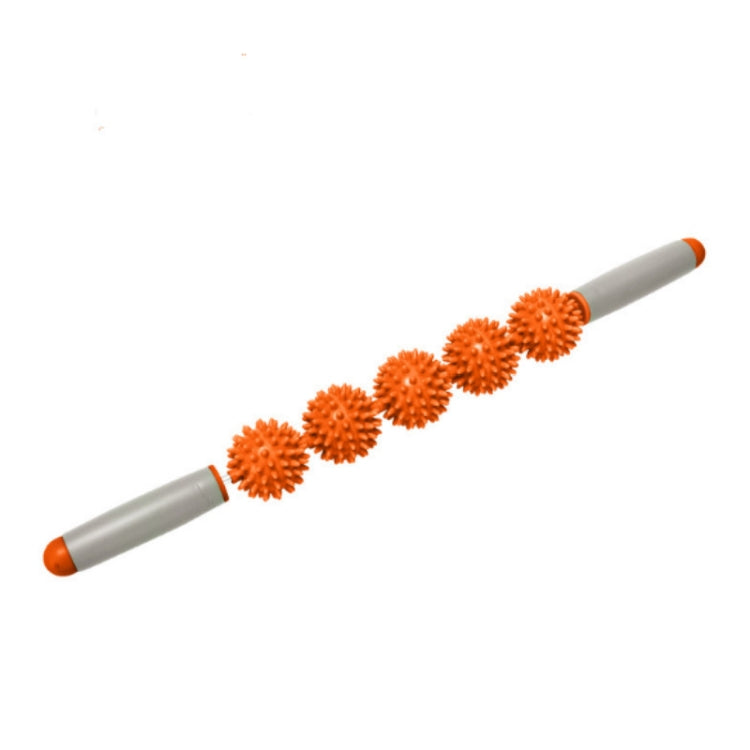 5 Ball Muscle Massage Relax Hedgehog Ball Yoga Stick Roller Stick