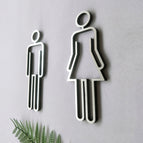 Toilet Sign(Silver) / Silver