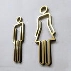 Toilet Sign(Gold) / Gold