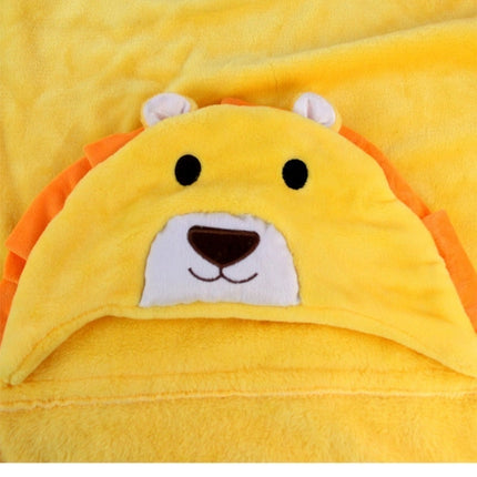 Baby Animal Shape Hooded Cape Bath Towel, 100×75cm
